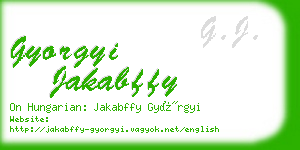 gyorgyi jakabffy business card